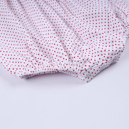 Red Gingerbread Smocked Bubble