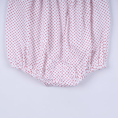 Red Gingerbread Smocked Bubble