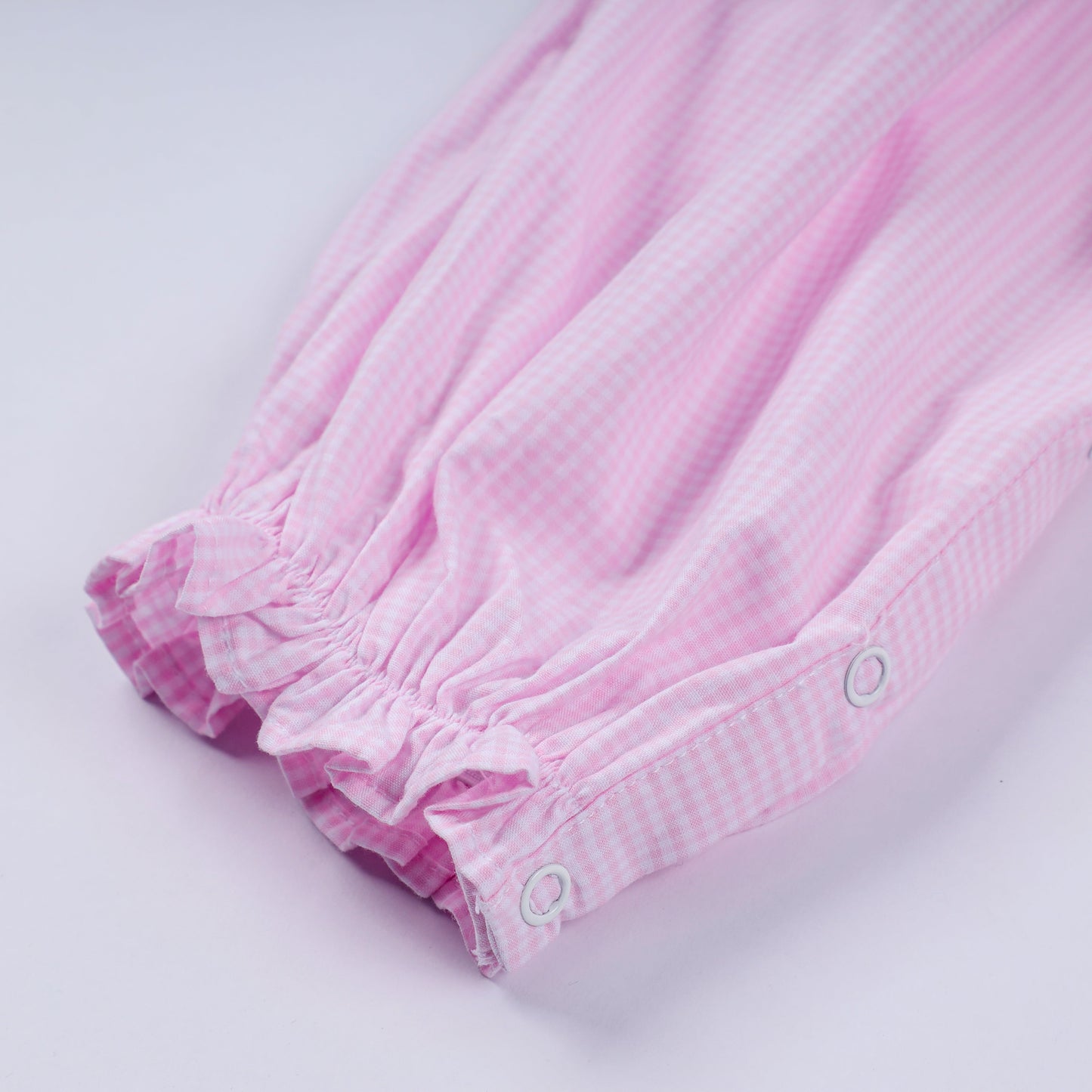 Pink Christmas Tree Hand-Smocked Romper