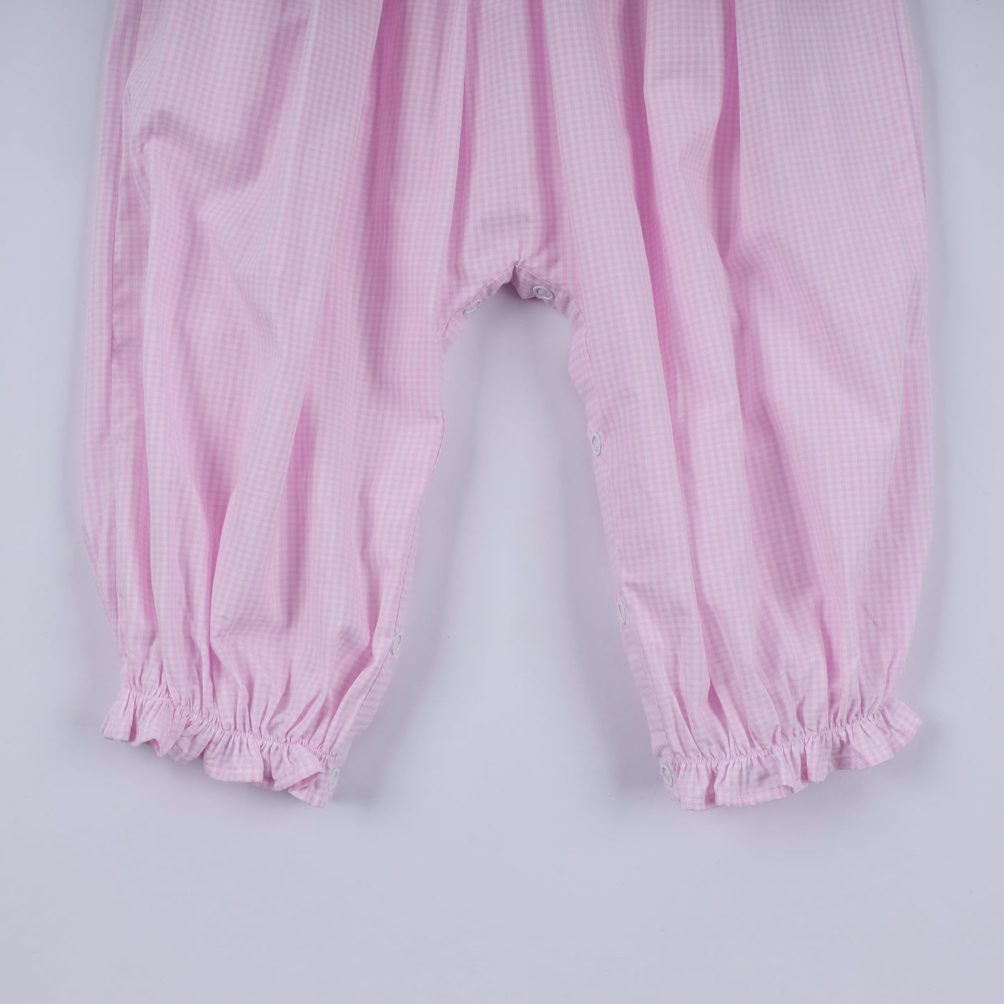 Pink Christmas Tree Hand-Smocked Romper