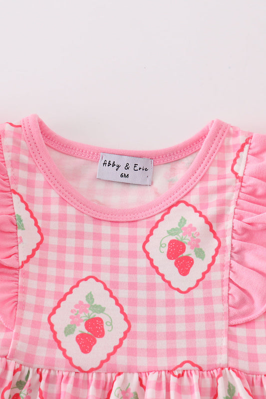 Strawberry Print Bloomer Set