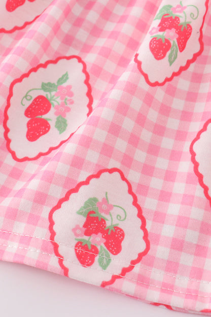 Strawberry Print Bloomer Set