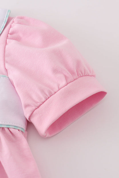 Pink Teapot Smocked Set