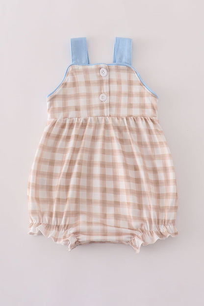 Puppy Parade Smocked Baby Romper