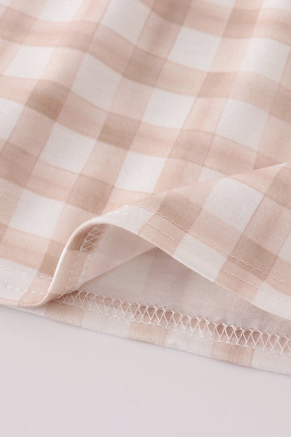 Puppy Parade Gingham Dress Set