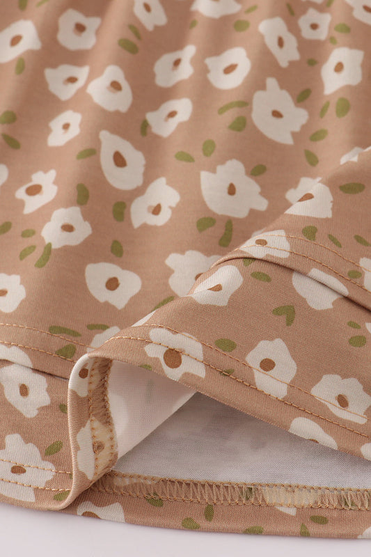 Wildflower Tie-Strap Dress Set with Bloomers
