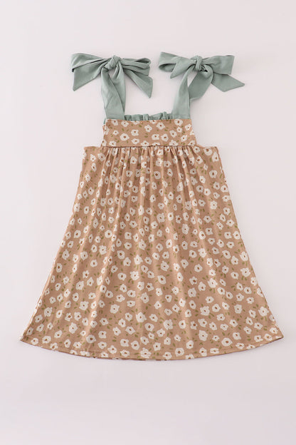 Daisy Meadow Tie-Shoulder Dress