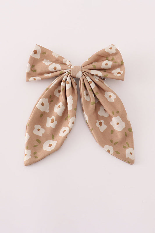 Floral Print Bow