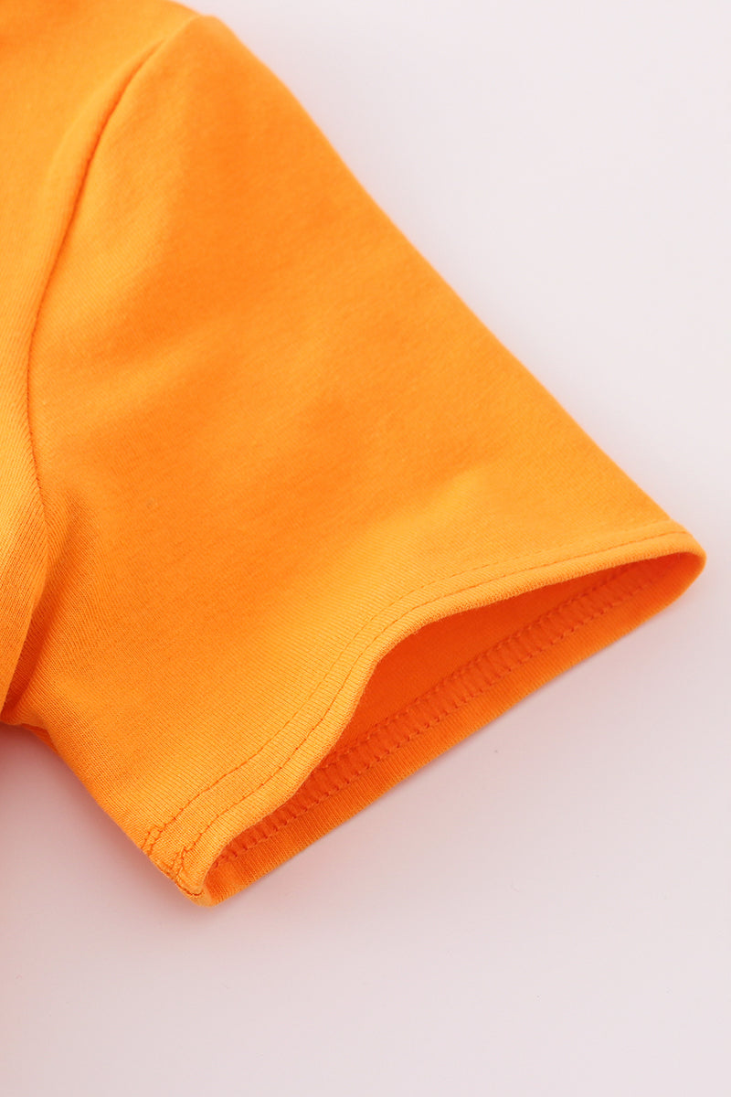 Go Vols!” Orange Game Day Henley Tee