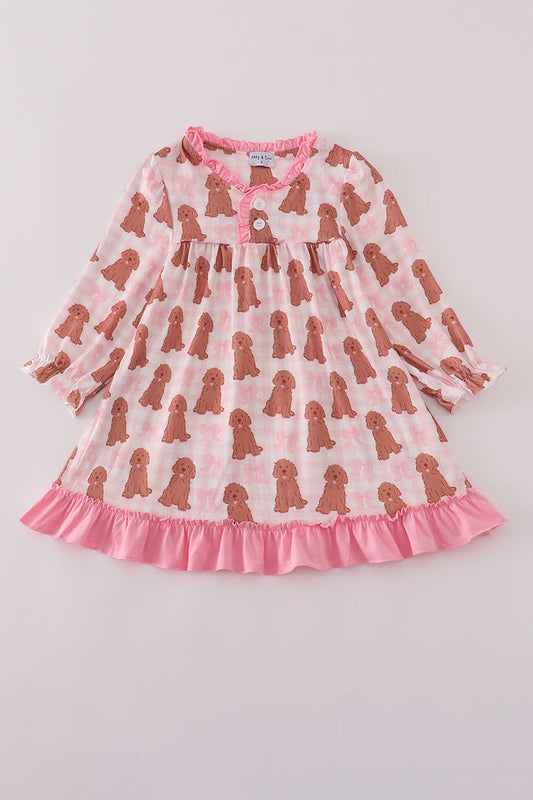 Puppy Bow Print Nightgown