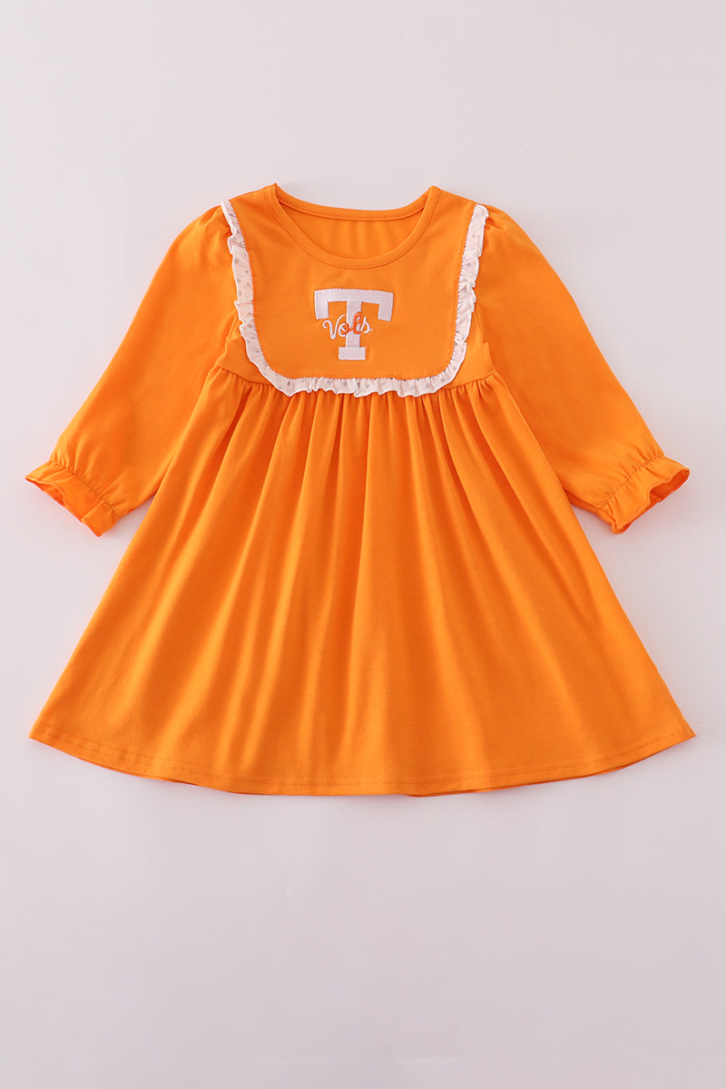 Orange Tennessee Go Vols Dress