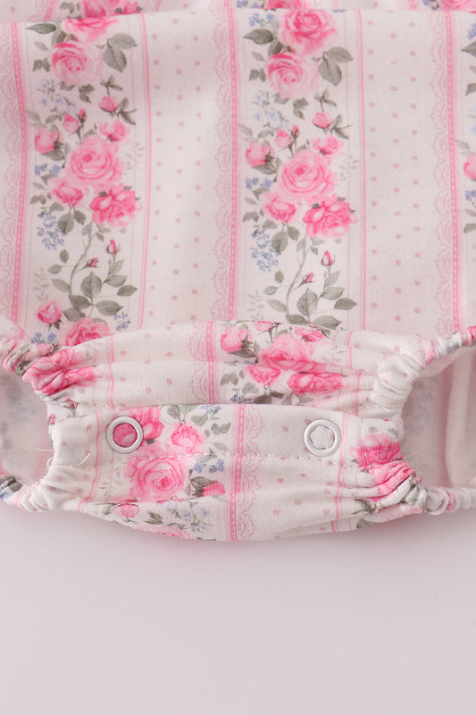 Pink Floral Ruffle Bubble