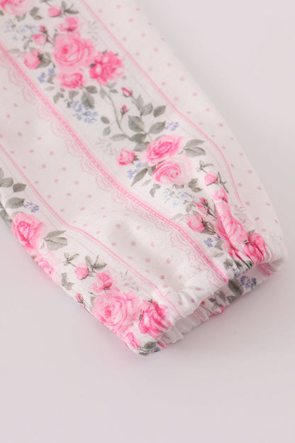 Pink Floral Ruffle Bubble