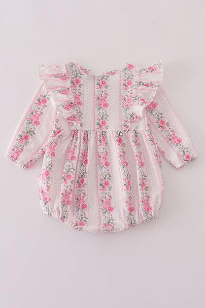 Pink Floral Ruffle Bubble