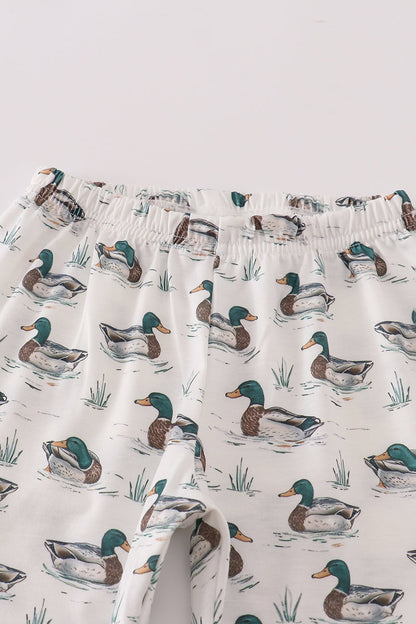 Green Duck Polo Top & Pants Setk