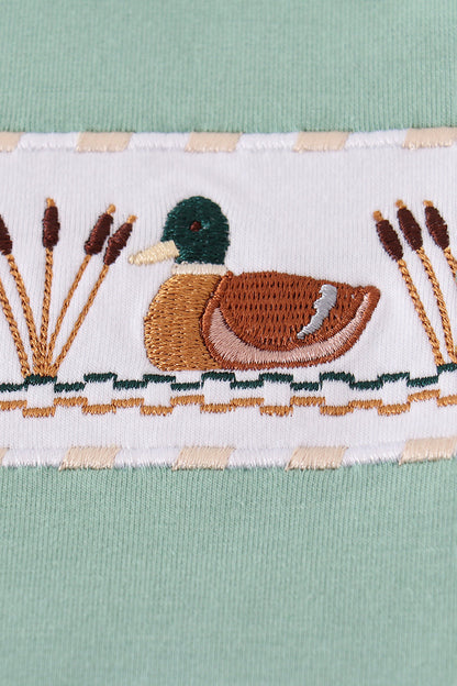 Gingham Mallard Duck Top & Pant Set