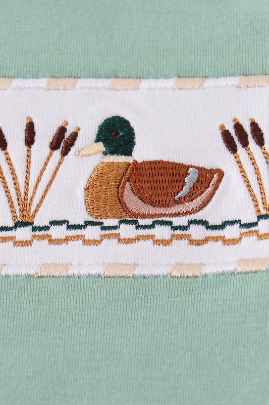 Gingham Mallard Duck Top & Pant Set