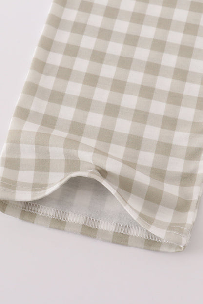 Gingham Mallard Duck Top & Pant Set