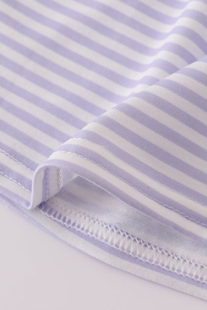 Striped Animal Friends Ruffle Dress