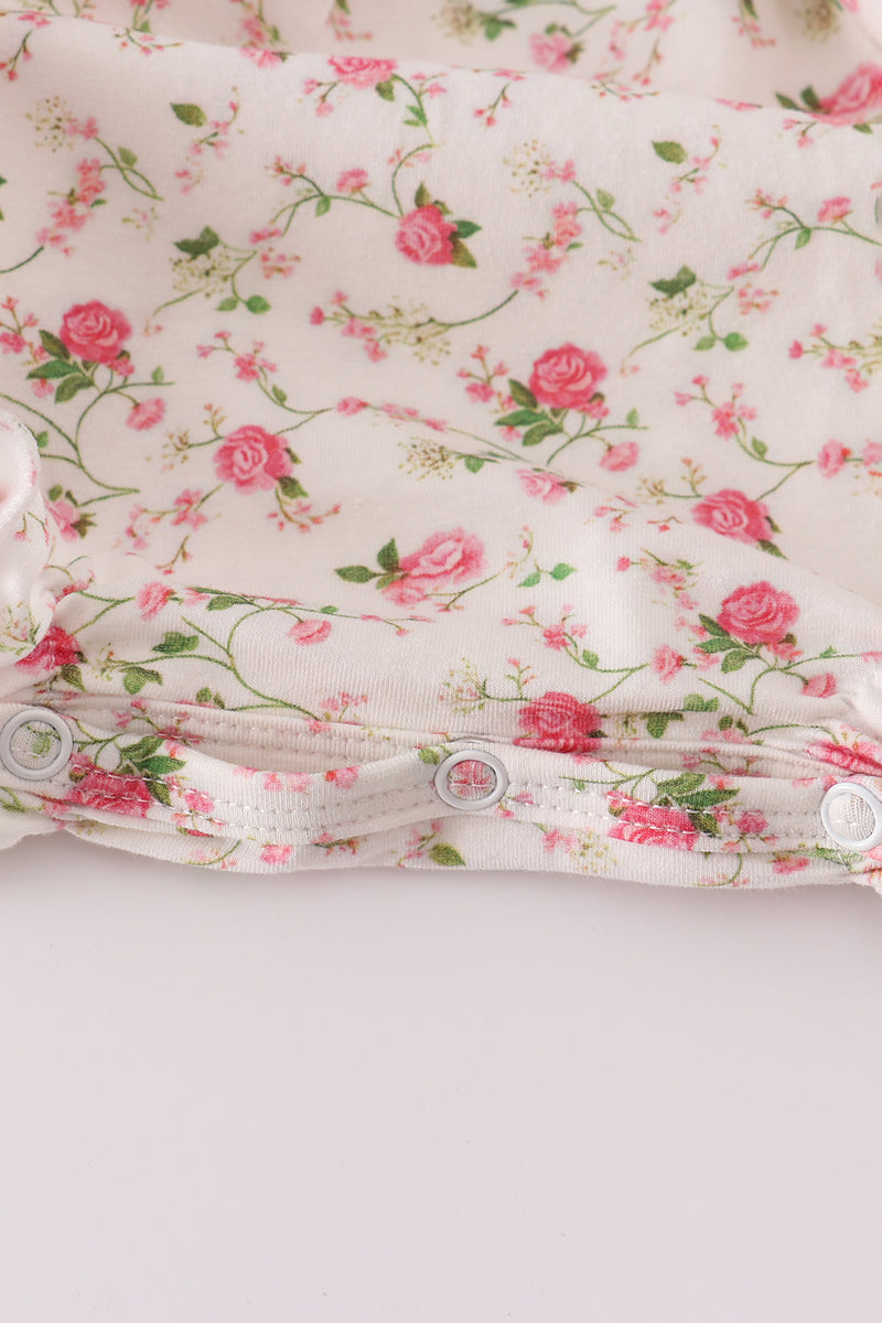 Rose Hand Smocked Bubble