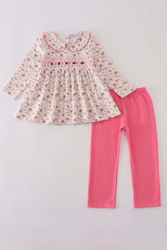 Rose Smocked Outfit Set