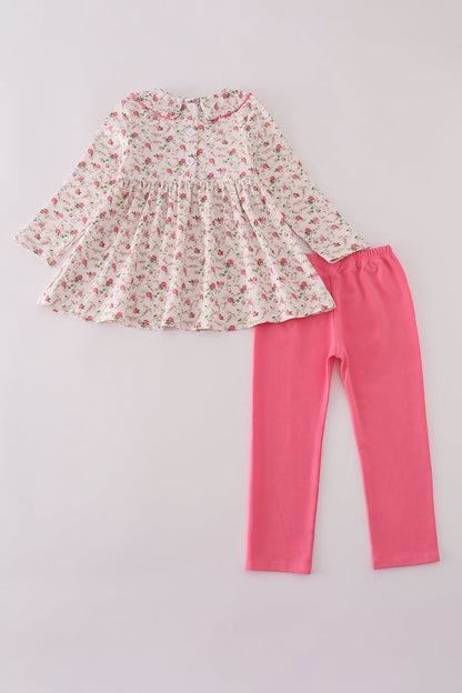Rose Smocked Outfit Set
