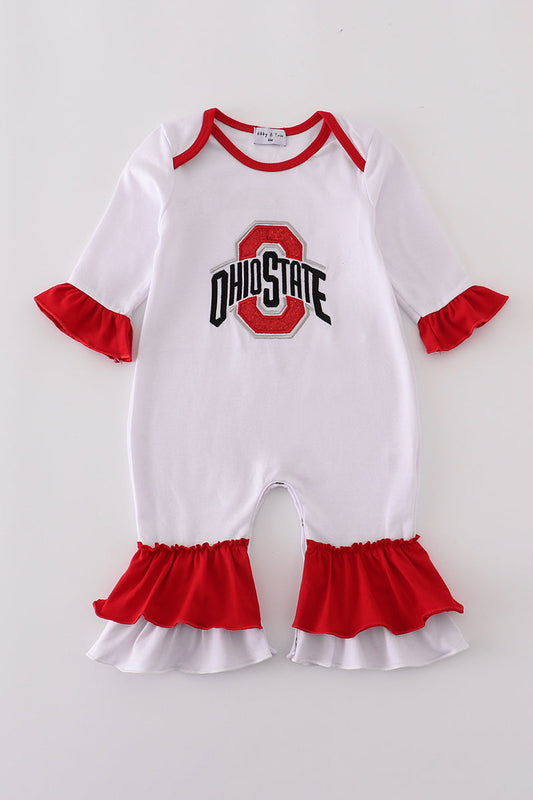 Ohio State Ruffle Jumpsuit
