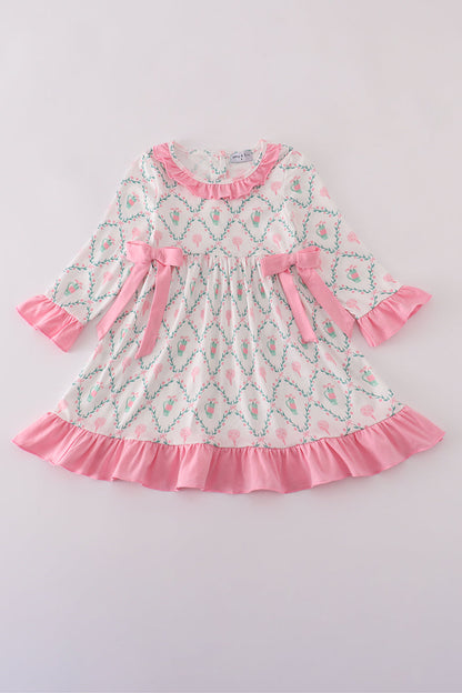 Golf Print Ruffle Dress