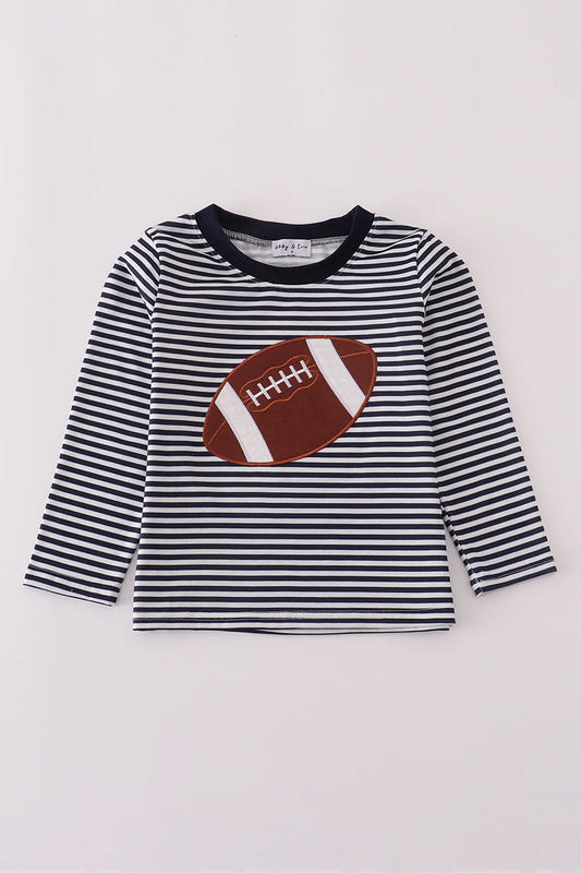 Striped Football Long Sleeve Tee
