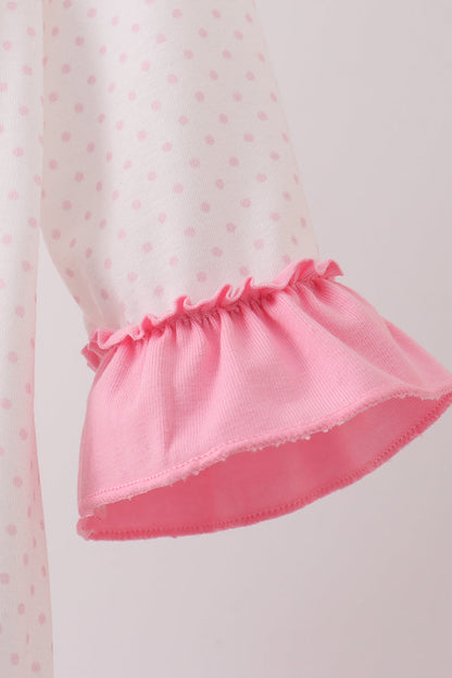 Baby Girl Pink Santa Romper