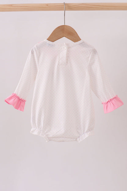 Baby Girl Pink Santa Romper