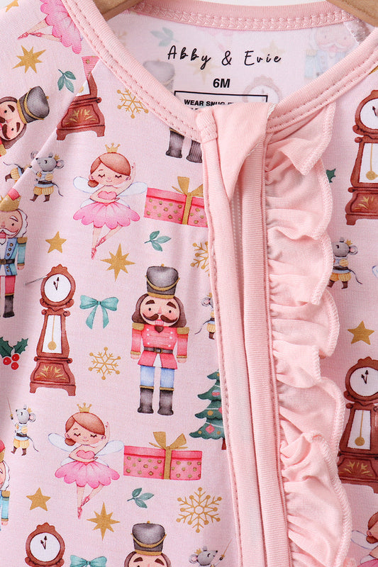 Nutcracker Holiday Baby Ruffle Romper