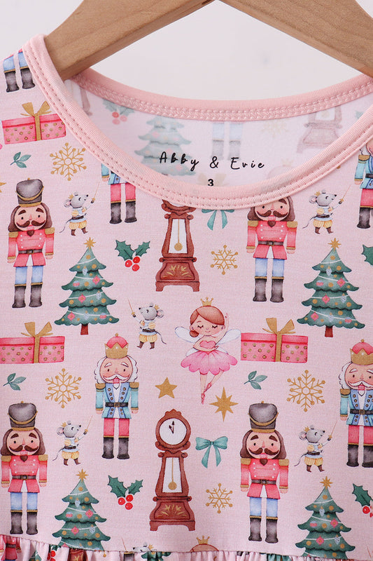 Nutcracker Print Twirl Dress - Bamboo Fiber
