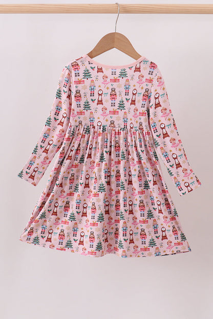 Nutcracker Print Twirl Dress - Bamboo Fiber