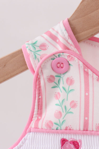 Tulip Stripe Knit Bubble Romper