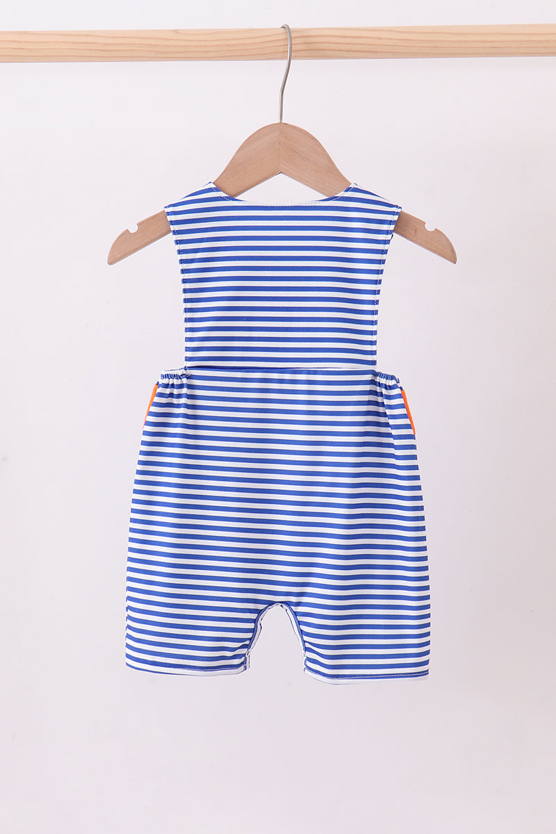 Blue Smocked Gator Jon Jon