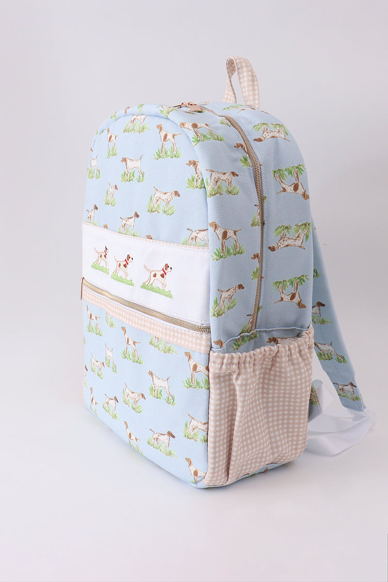 Hunting Dog Embroidery Backpack