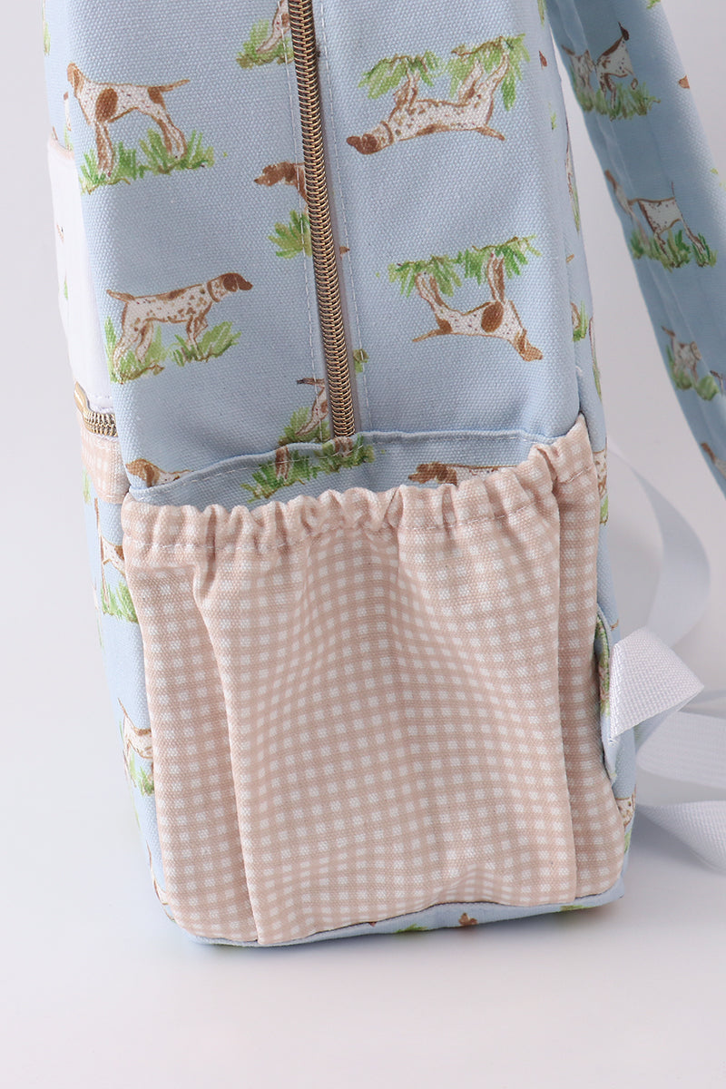 Hunting Dog Embroidery Backpack