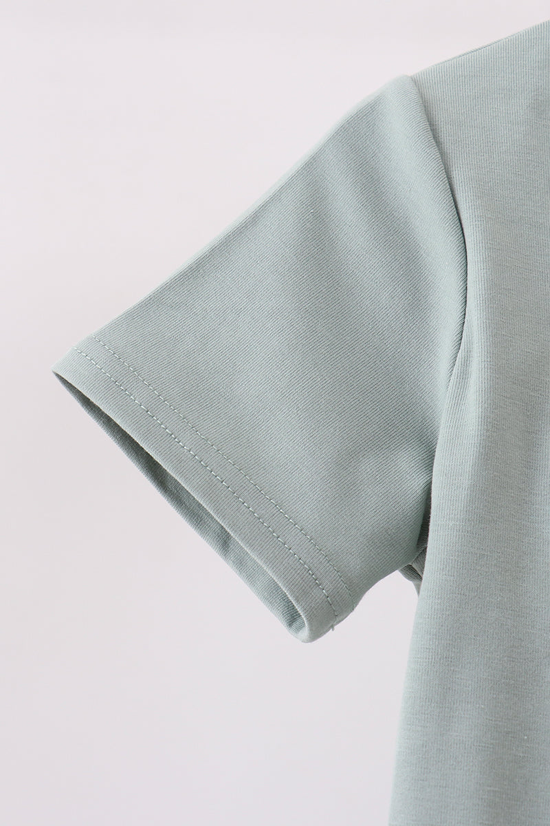 Mallard French Knot Top - Sage