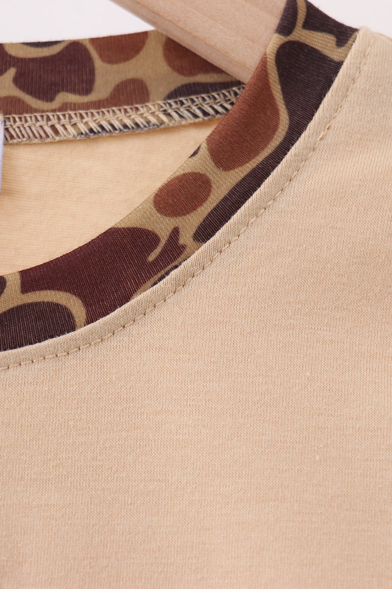 Camouflage Duck Appliqué Top