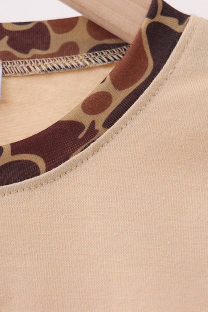 Camouflage Duck Appliqué Top