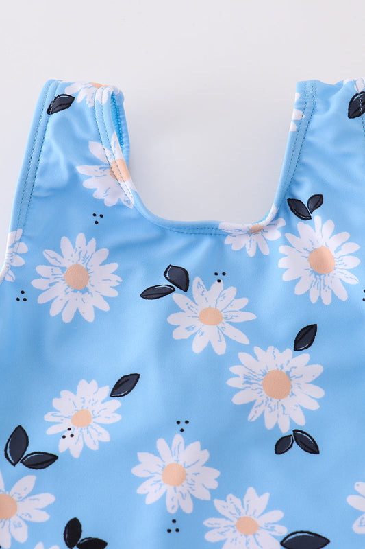 Daisy Print Swimsuit UPF50+