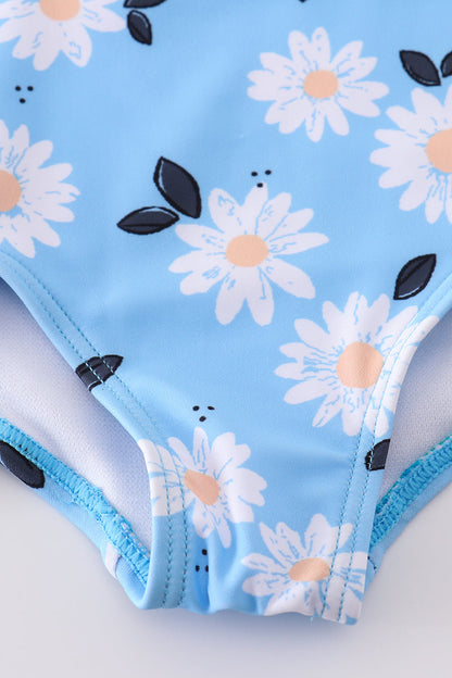 Daisy Print Swimsuit UPF50+