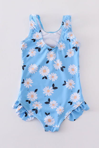 Daisy Print Swimsuit UPF50+